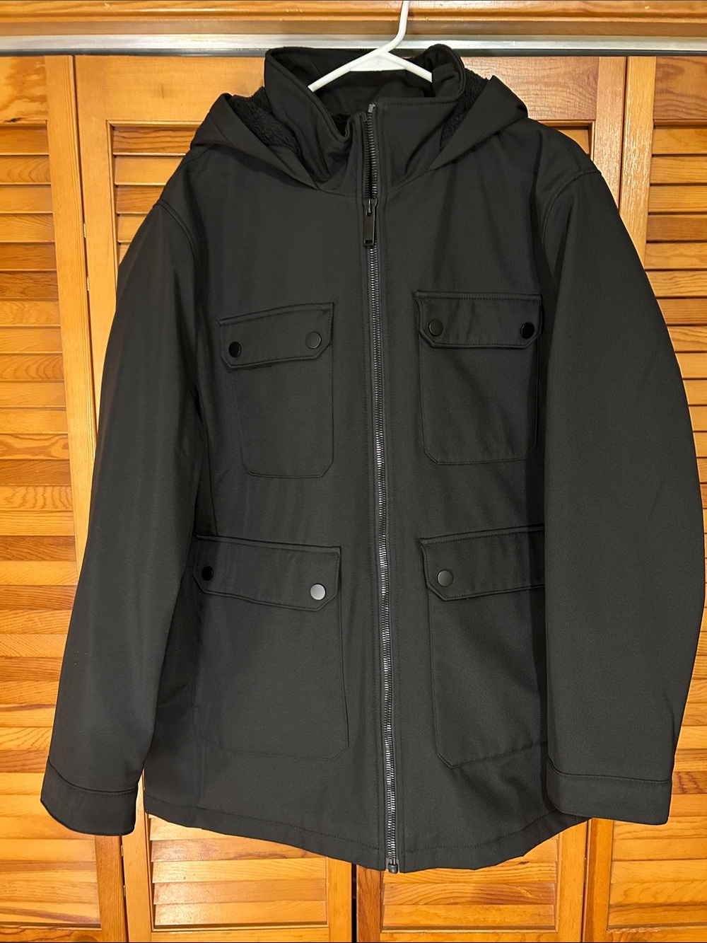 Jos. A. Bank Black Hooded Field Jacket